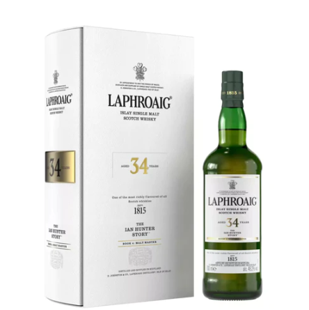 Laphroaig The Ian Hunter Story Islay Single Malt Scotch Whiskey Book 4 34 Yr 750ml