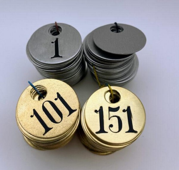 metal valve tag